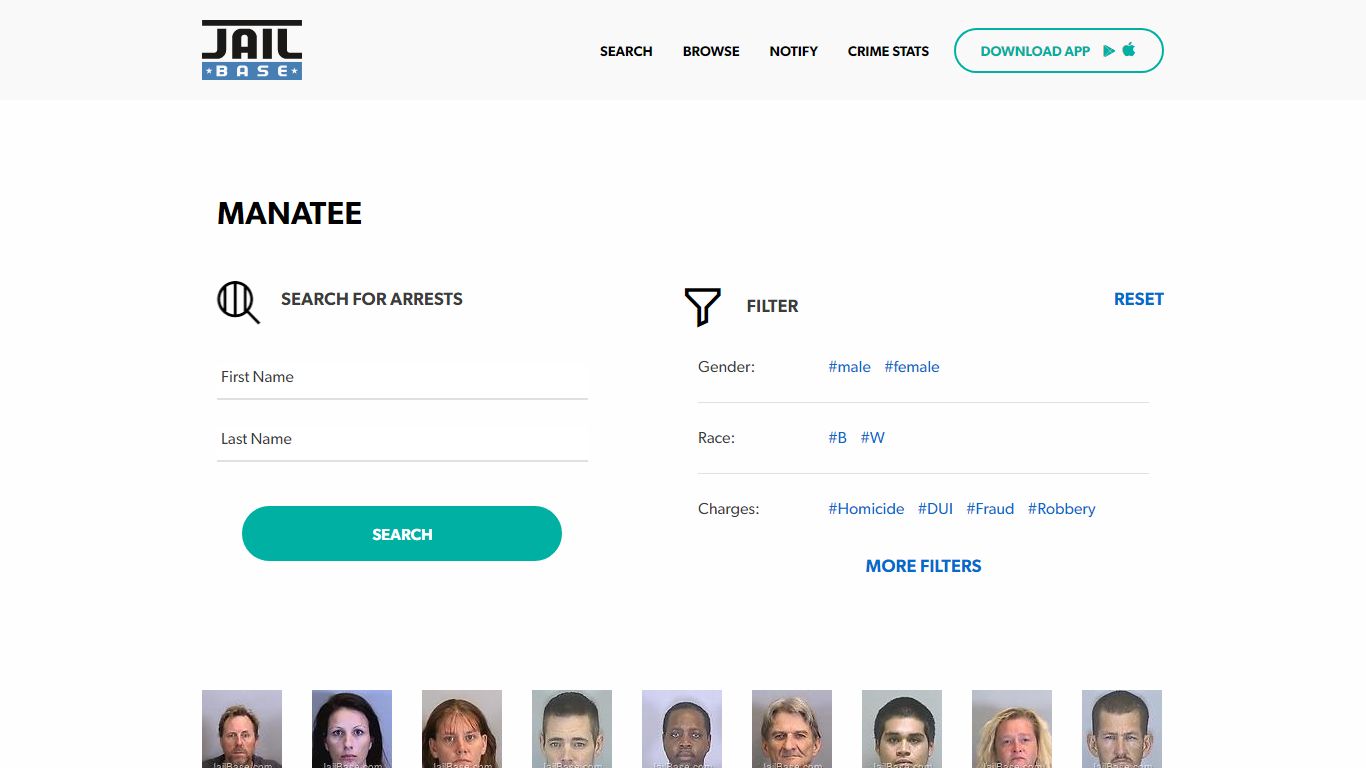 Manatee Jail Inmate Search and Mugshots | JailBase